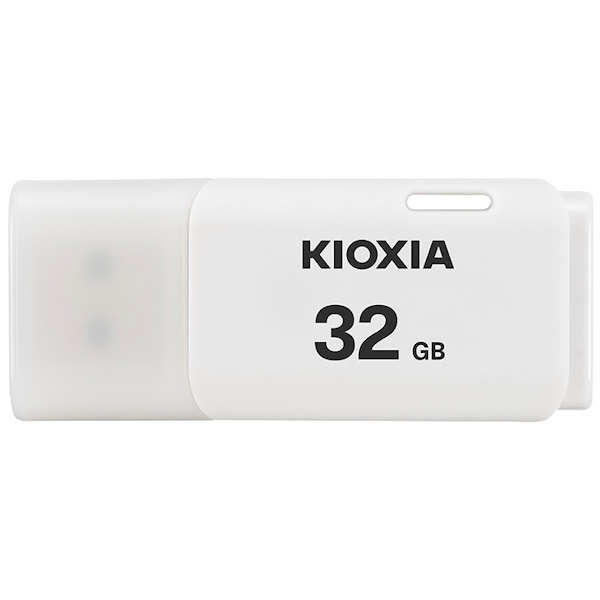 Memoria USB KIOXIA White 32GB TransMemory U202, USB-A 2.0 con tapa