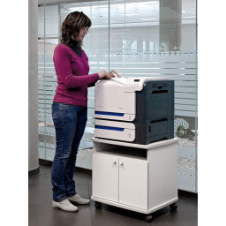 Mesa impresora con ruedas C50 equipo mediano ancho 60cm x fondo 50cm x alto 60cm