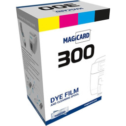 Ribbon MAGICARD 300 color YMCKO 300 impr. Dye Film and cleaning spool