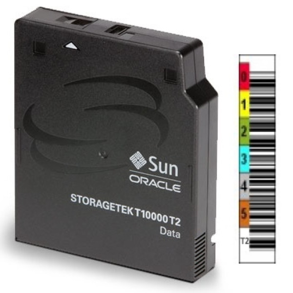 Cart.ORACLE StorageTek T10000 T2 5TB/8.5TB (tape drive C/D) etiquetado