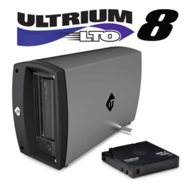 Unidad de cinta externa mLOGIC mTape LTO-8  Thunderbolt 3, LTFS app for macOS 