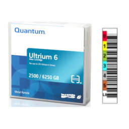 DC QUANTUM Ultrium LTO-6 MP etiquetado 2,5TB/6,25TB secuencia a medida
