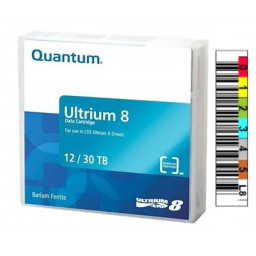 DC QUANTUM Ultrium LTO-8 etiquetado 12TB/30TB secuencia a medida