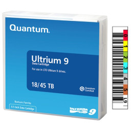 DC QUANTUM Ultrium LTO-9 etiquetado 18TB/45TB secuencia a medida