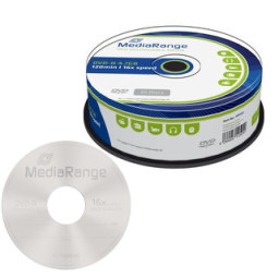 (T25) DVD-R MEDIARANGE 4,7GB 16x no imprimible (tarrina-25)