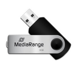 Memoria USB MEDIARANGE 8GB flash drive USB 2.0, pivotante