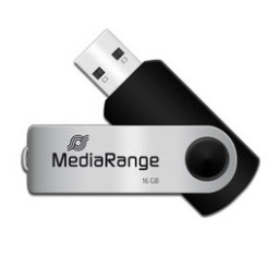 Memoria USB MEDIARANGE 16GB flash drive USB 2.0, pivotante