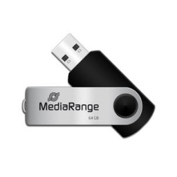 Memoria USB MEDIARANGE 64GB flash drive USB 2.0, pivotante