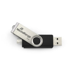 Memoria USB OTG MEDIARANGE nano 32GB con microUSB doble conector USB 2.0 y microUSB