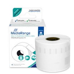 Rollo etiquetas papel MEDIARANGE DYMO 36x89mm 260et. adhesivo permanente (compat.99012/S0722400)