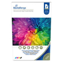 Papel MEDIARANGE inkjet Photo paper mate 130g 100A4 