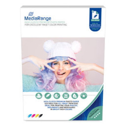 Papel MEDIARANGE inkjet Photo paper high-glossy 220g. 100A4  alto gramaje