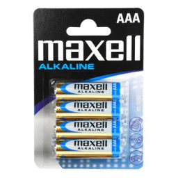(4) Pilas MAXELL alcalina AAA - LR03 Blister (Tasa incluida)