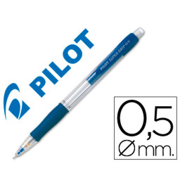Portaminas PILOT Super Grip azul (H-185-SL) 0,5mm. Mechanical pencil. Confortable rubber grip.