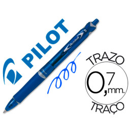 Bolígrafo PILOT Acroball retráctil tinta aceite azul