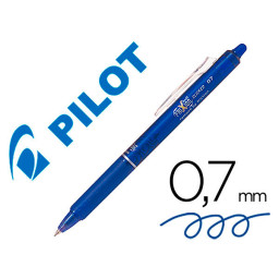 Bolígrafo PILOT Frixion Clicker borrable azul 