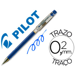 Bolígrafo punta aguja PILOT G-TEC C4 azul tinta de gel. 0,4mm. Fino y preciso.