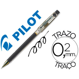 Bolígrafo punta aguja PILOT G-TEC C4 negro tinta de gel. 0,4mm. Fino y preciso.