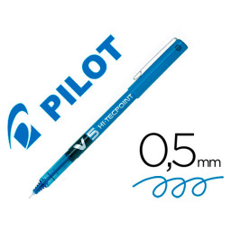 Rotulador PILOT V-5 punta aguja azul  0,5 mm punta 0,3mm. Roller ball pen. (BX-V5)