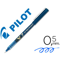 Rotulador punta aguja PILOT V-7 azul 0,7 mm punta 0,5mm. Roller ball pen. (BX-V7)