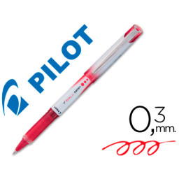 Rotulador PILOT Roller V-BALL Grip rojo Roller ball pen (BLN-VBG5)