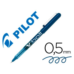 Rotulador tinta líquida PILOT V-BALL 0,5mm azul Punta 0,5mm. Trazo 0,3mm. Roller (BL-VB5)