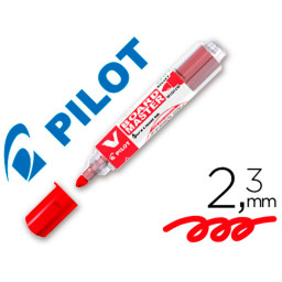 Rotulador PILOT VBoard Master 2.3mm. Rojo Para pizarra blanca