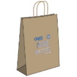Bolsa de papel OWA fabricada con kraft reciclado 