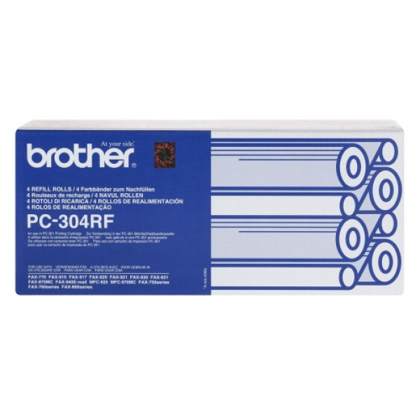 Recambio 4 bobinas BROTHER fax 921 931 4x235p. (PC-304RF)