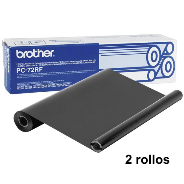 Recambio 2 bobinas BROTHER fax T74 T76 T78 T84 T86 T92 T94 T96 T104 T106  2x144p.