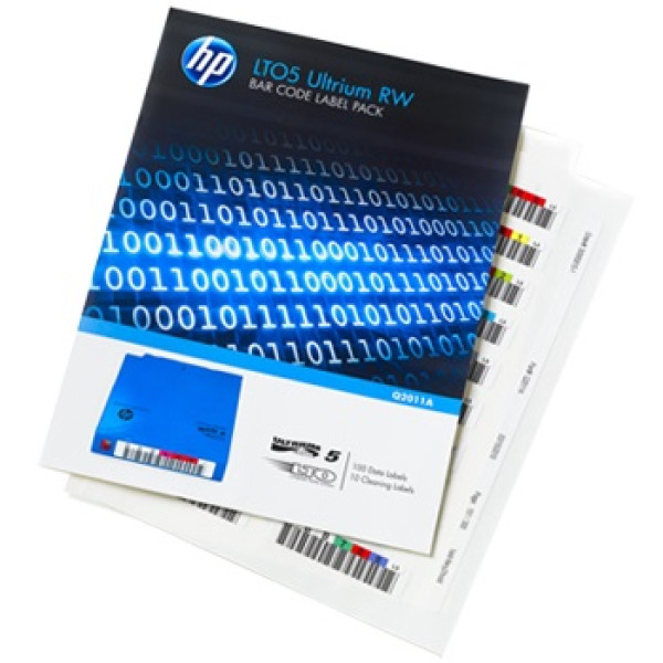 Etiq.HP OCR para LTO-5 RW (100et.datos+10et.limpieza) secuencia aleatoria *