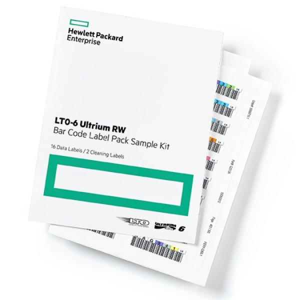 Etiq.HP OCR para LTO-6 RW (100et.datos+10et.limpieza) secuencia aleatoria