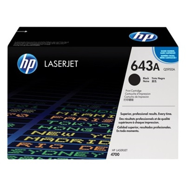 Toner HP LjC.#643A 4700 negro 11.000p.