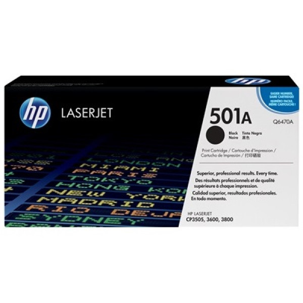 Toner HP LjC.3600 3800 CP3505 negro 6.000p. 