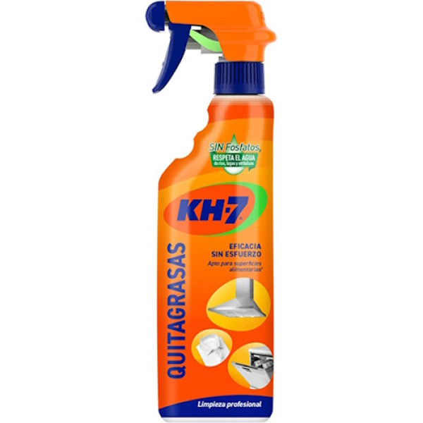 Desengrasante KH7 Quitagrasas pulverizador 650ml apto para superficies y tejidos