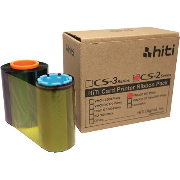 Ribbon HITI CS200 color YMCKO 400 prints 