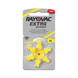 (6) Pila RAYOVAC 10AE Audifono 1.45V Zinc Extra Advanced 0% MG