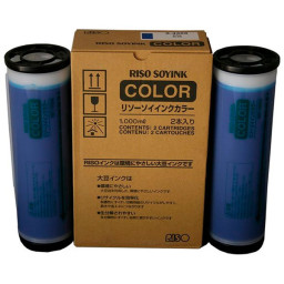 RISO ink Blue para GR3750 GR3770 RP3100 RP3500 2 x 1000ml.