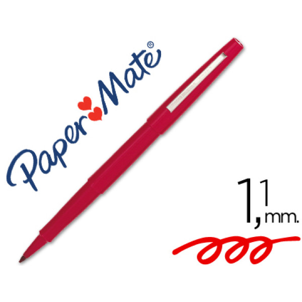 Rotulador PAPER MATE FLARE nylon 0.4 mm  Rojo