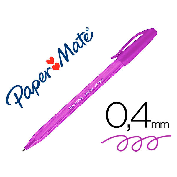 Boligrafo PAPER MATE Inkjoy 100 1mm Morado 