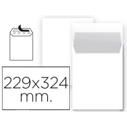 (25) Bolsas LIDERPAPEL 229x324mm offset blanco nº8, 90-120gr A4/folio (25) Bolsas LIDERPAPEL 229x324mm offset blanco nº8, 90-120gr A4/folio