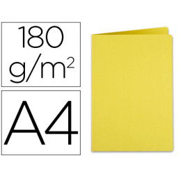 (50) Subcarpetas LIDERPAPEL cartulina A4 amarilla 185gr.