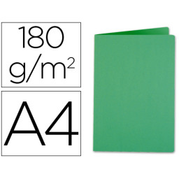 (50) Subcarpeta LIDERPAPEL cartulina A4 verde  Intenso 185gr.  