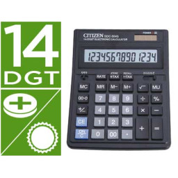 Calculadora CITIZEN sobremesa SDC-554S 14 dígitos, 199x156x31mm.