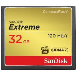 Tarjeta CompactFlash SANDISK Extreme 32GB 567x 120Mb/s
