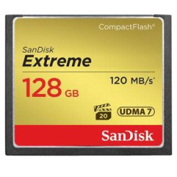 Tarjeta CompactFlash SANDISK Extreme 128GB 567x 120Mb/s