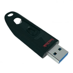 Memoria USB SANDISK Cruzer Ultra 32GB USB 3.0 80Mb/s negra con software Secure Access