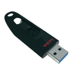 Memoria USB SANDISK Cruzer Ultra 256GB USB 3.0 100Mb/s negra con software Secure Access