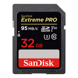 Tarjeta SDHC SANDISK Extreme Pro 32GB UHS-I U3, Class 10  170MB/s