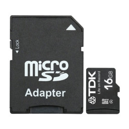 TDK microSDHC memory card 16GB Class 4 +adapter a SD     # PROMO LIQUIDACIÓN #